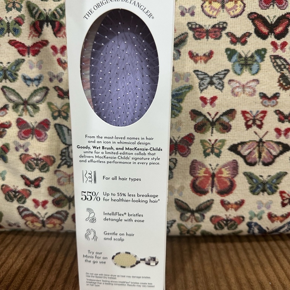 Wet Brush x MacKenzie-Childs Original Detangler Daisy Floral Brush NWT - Picture 3 of 4